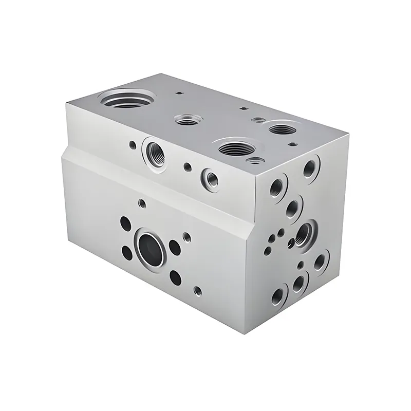 CNC-prototypmodell av ventilblock i aluminiumlegering